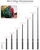 Unsichtbarer Selfie-Stick Stativ für Insta360 X5/X4/GO3S, DJI Osmo 360 usw. – Ansicht 5