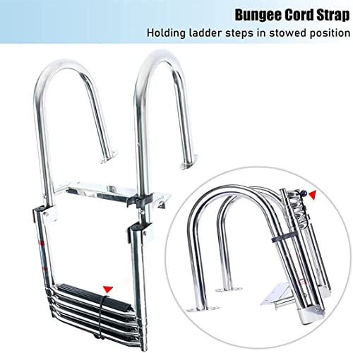 Escalera telescópica plegable para piscina y embarcación miniatura 3