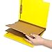 10 Yellow Classification Folders, 2 Divider, 2 Inch Tyvek Expansions, Durable 2 Prongs Designed to Organize Standard Medical Files, Law Client Files, Office Reports, Letter Size, Yellow, 10 Pack