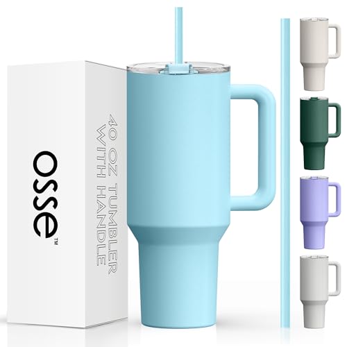 Osse 40 oz Tumbler with Handle and Straw Lid