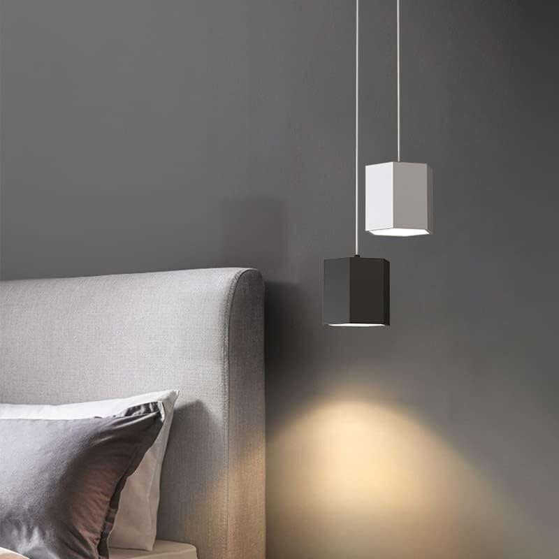 Lustre moderne à LED en fer carré pour salle à manger et salon