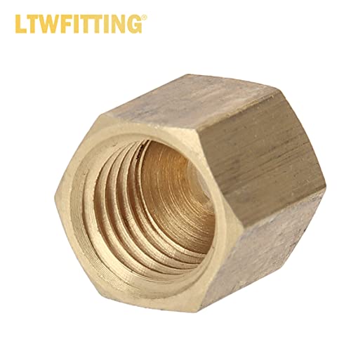 Ltwfitting HF61S5MIX Assortment Kit Tube Od 1/8 Inch 3/16 Inch 1/4 Inch 5/16 Inch 3/8 Inch Brass Compression Nut Set thumb #1