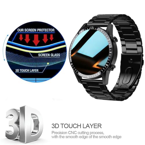 Youniker YK-I9Y-3 Pack Compatible With Filiekeu I9Y Smart Watch 1.3 Inch Screen Protector Tempered Glass For I9 1.3'' Smartwatch Screen Protectors Foils Glass 9H 0.3Mm Anti-Scratch Anti-Fingerprint thumb #5