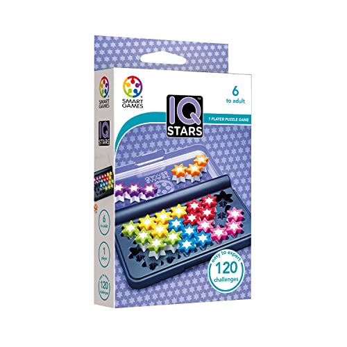 Smart Games - IQ Stars | Rompecabezas Niños | Juegos Educativos 6 Años O Más | Juego De Mesa Incluye 120 Desafíos |...