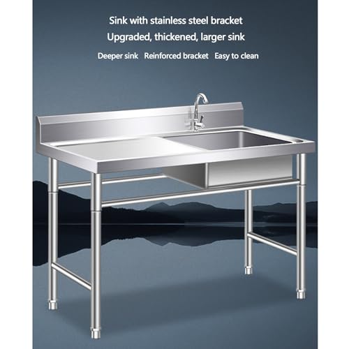 Évier utilitaire inox pour fermes et cuisines d'été de 100cm