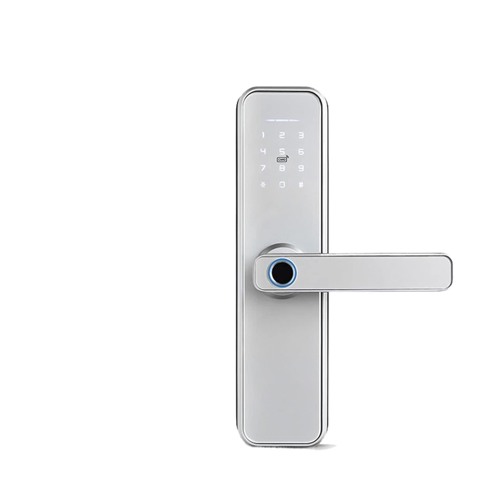 CVFRDD Smart Door Knob, Tuya Biometric Fingerprint Smart Door Locker Hotel Keyless Entry Home Handle App Unlock Digital Intelligent Lock Keyless Entry Door Handle(5572)