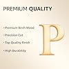 2 Pack Official Greek Wooden Letters for Crafts, Rho - 2" Classic Font Single Layer Wooden Greek Letters - Precision Cut Natural Wood Letter for Sorority/Fraternity Paddles and DIY Projects #1