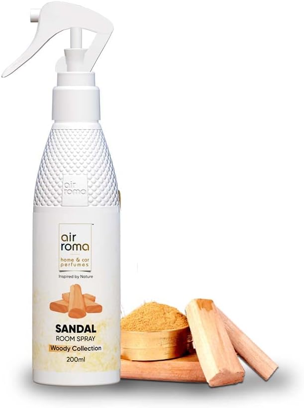 Sandal Air Freshener Spray | Long-Lasting Odour Eliminator For Home & Office | (200Ml), Pack of 1