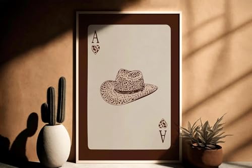 3Pcs Western Cowgirl Canvas Wall Art Fashionable Leopard Print Boots and Hat Posters Prints Brown Poker How Lucky We Are Painting Wall Decor for Bedroom Living Room Dorm Decoration Unframed by SZHUAAIC - Image 5