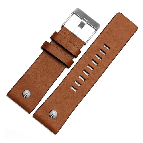 Bracelet montre Diesel DZ7256 en cuir 26 mm ultra robuste à rivets