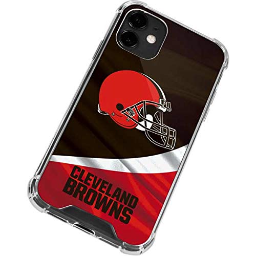 Skinit Clear Phone Case Compatible with iPhone 12 - Officially Licensed NFL Cleveland Browns Design