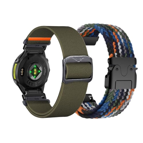 2�{ �Z�b�g �i�C�����o���h �Ή� Garmin Forerunner 970 �i�C������ �����o���h �L�k�� �}�O�l�b�g�o�b�N�� �����\ �ʋC�� �y�� �X�|�[�c �i�C���� �x���g�R���p�`�u�� Garmin Forerunner 970 ���f�B�[�X ����