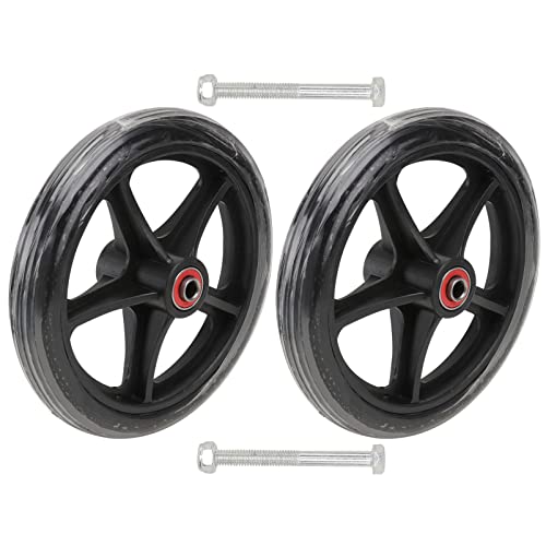 COHEALI 7 Inch Manual Wheelchair Front Wheel Replacement Parts for Wheelchair Wheels Polyurethane Rubber