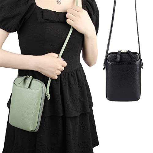 Women's Genuine Leather Handbags One-Shoulder Slant-Span Small Bag Mobile Phone Bag Mini (Color : 03, Size : 14.5 * 20cm)3