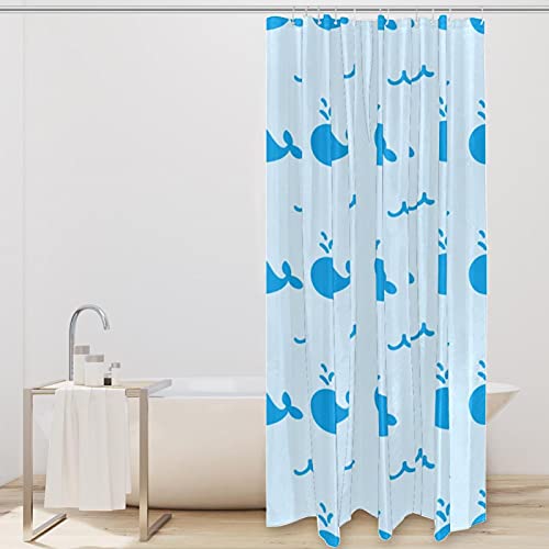 Rideau de douche Baleine Bleu de 183 cm pour créer une ambiance marine relaxante - 3