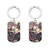 [工ムティ一ピ-ケ-] キーホルダー おしゃれ 東方シリーズ 聖白蓮 キーリング かわいい チャーム 金具 丸 キーチェーン 鍵 車用 アクセサリー 紛失防止 金属 ステンレス 堅牢で耐久性がある カジュアル 男女兼用 プレゼント アニメ キャラクター