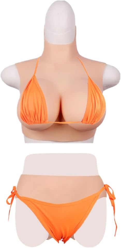 シリコンバスト シリコンパンツ 2点セット 女装コスプレ カバーパンツ 女装おっぱい 人工乳房 偽乳 CD 変装用 仮装 cospl