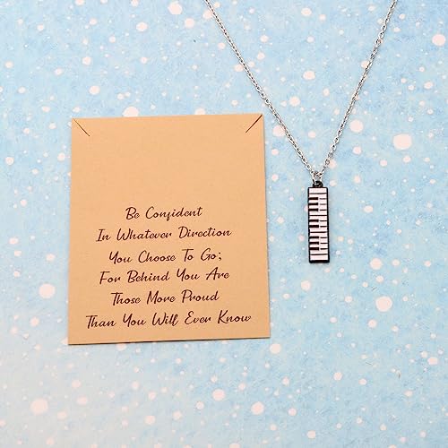 LQRI Piano Key Necklace - Pianist & Music Student Graduation Gift4