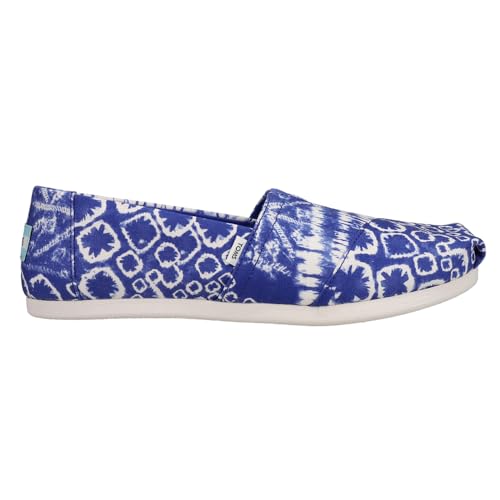 TOMS Womens Alpargata Slip On Flats Casual - Blue - Size 8 B
