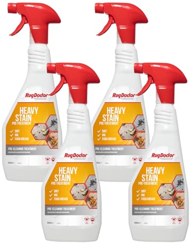 Rug Doctor Heavy Stain - Pre Treatment, 500ml Trigger Spray (Pack of 4)