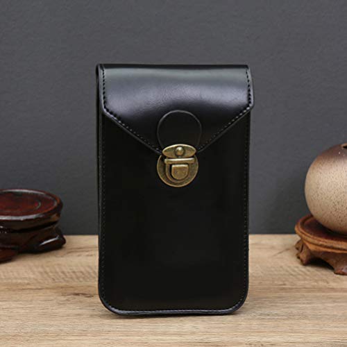 UKCOCO Bolsa Masculina Vertical Para Celular Com Cinto Fino Bolsa Cintura Pequena Multifuncional Min