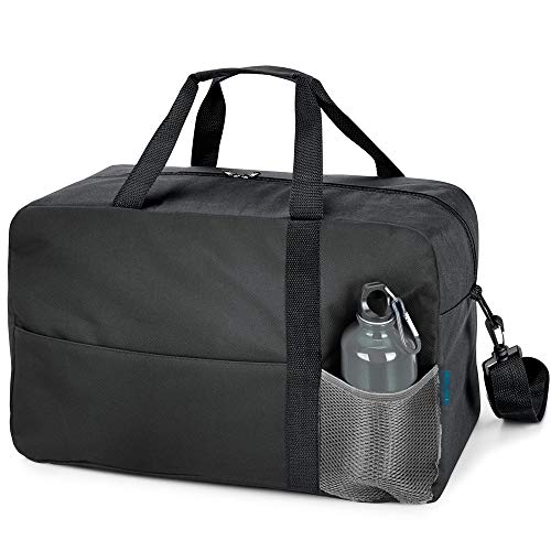 Kit Bolsa Esportiva Standard com Squeeze Sport TopGet Preto e Cinza