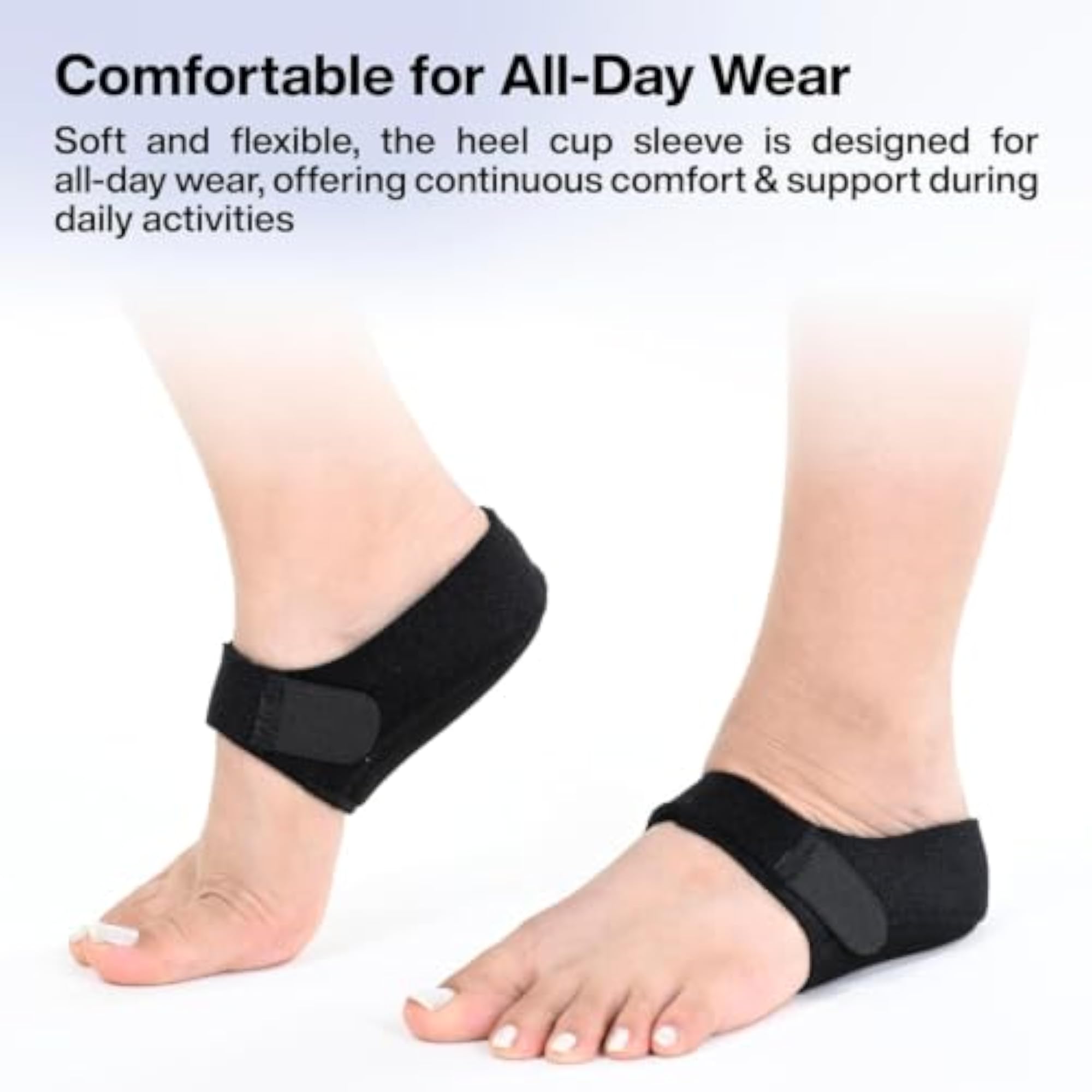 Gel Heel Cups, Silicone Heel Pad for Pain Relief