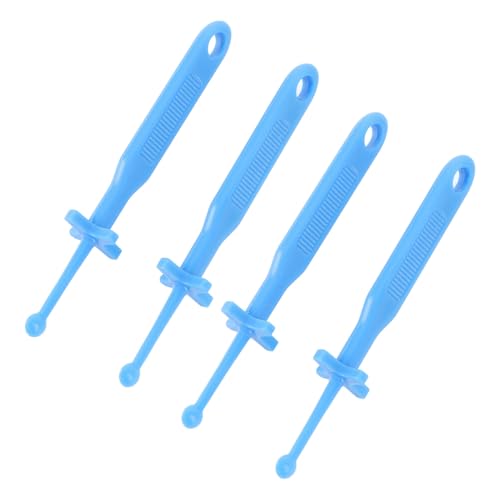 4pcs Ear Wax Removal Tool with Guard & Comfortable Reusable ABS Ear Wax Cleaning Tool, Plastic Ear Pick Scoop for Ear Care