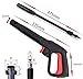 2350 PSI High Pressure Washer Trigger Spray Gun Lance Washer Replacement Kit Quick Connect Release System for Bosch, AQT with Adjustable Spray Wand Nozzle & Rotating Turbo Nozzle