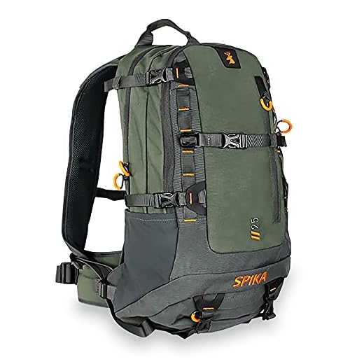 SPIKA Hunting Backpack Tactical Military Bags Waterproof Daypack for 25L Capacity with Water Bladder Removable Hip Belt