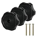 Plus tard 3Pack RV Window and Vent Knob Handle 1" Shaft Window Latch Knob 2-1/4 Inch Diameter Includes Screw Interior Hardware for RV Motorhomes Campers