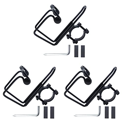 Porte bouteille de vélo réglable TOYANDONA avec coussin caoutchouc pour gourde vtt - Lot de 3