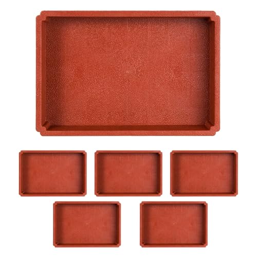 Generico Vaschetta raccogligocce con Tubi per Aria condizionata centralizzata, condizionatore da Finestra, condensa, Portatile, Adatta, Confezione da 6 vaschette raccogligocce in plastica Nera, senz