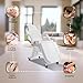 V VDLONSY Facial Chair with Wheels Tattoo Chair 73inch Adjustable Tattoo Bed for Client Massage Table with Stool Massage Table Facial Bed for Spa Beauty Esthetician White
