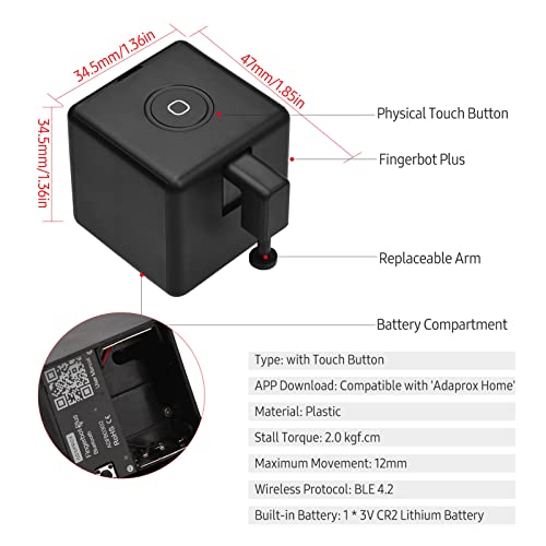 Mini BT Fingerbot Controlador de automação residencial com botão de toque Controle de APP Controle d