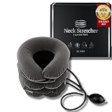 【整骨院導入済み×院長推薦モデル】 三段式エアリフト設計 ネックストレッチャー [エア式で叶うピタッと固定×自由サイズ調整可 ] ネックサポーター 首 コルセット