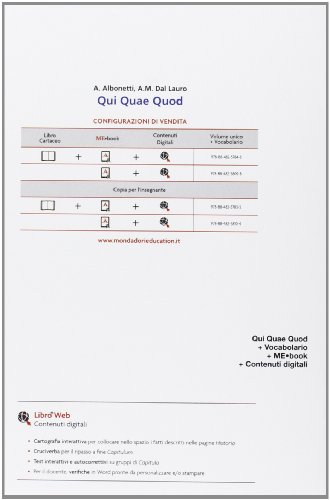 Qui Quae Quod - Volume Unico + Vocabolario. Con Me Book E Contenuti Digitali Integrativi Online - 4