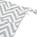 Baby Wet Bag Dry Bag Splice Cloth Diaper Wet Bags Waterproof Small Size with Zipper Snap Handle Pack of 2 (Chevron Rainbow and Grey)
