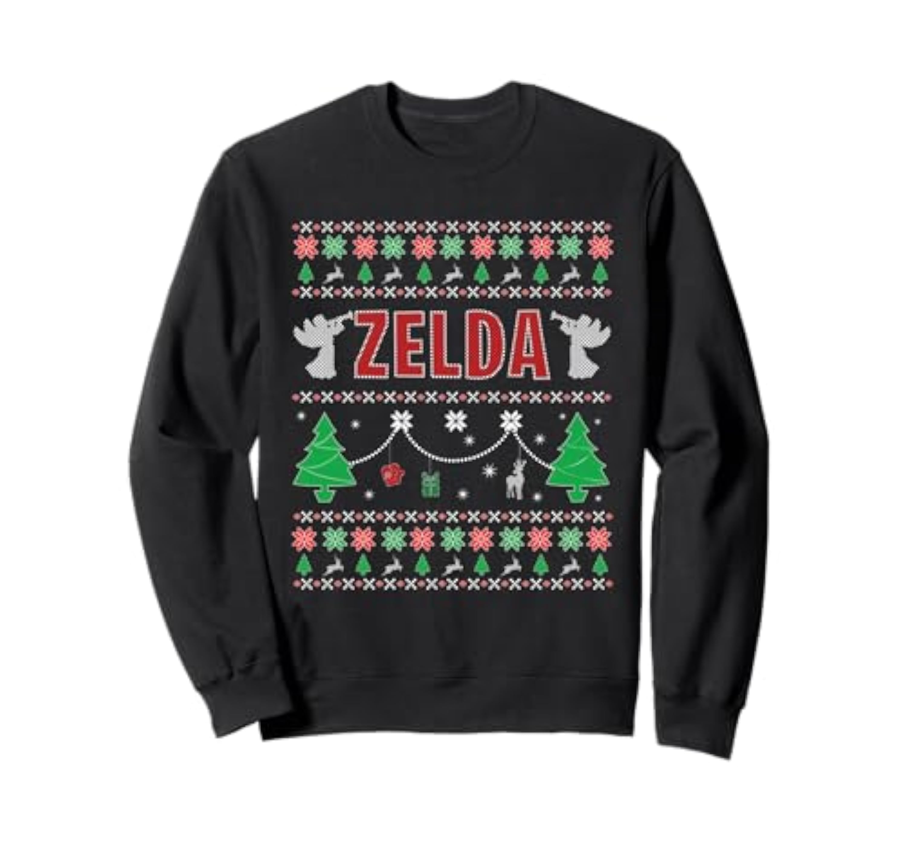 Regalo personalizado con temática de Navidad fea para ZELDA Sudadera