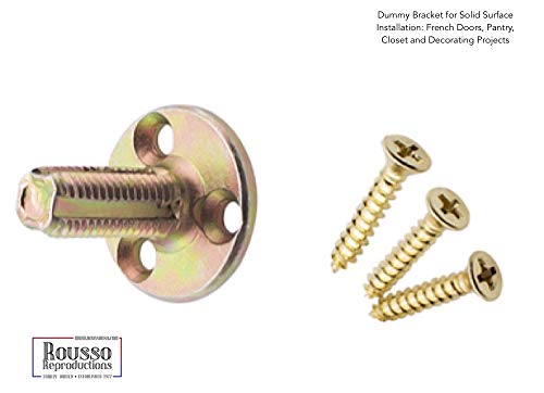 Rousso's Reproductions Crystal Antique Replica Surface Mount Dummy French Door Knob Set For One Side Of Two Doors Or Both Sides Of One Door And Decorating Ideas With Faux Knobs (Oil Rubbed Bronze) #TOP4