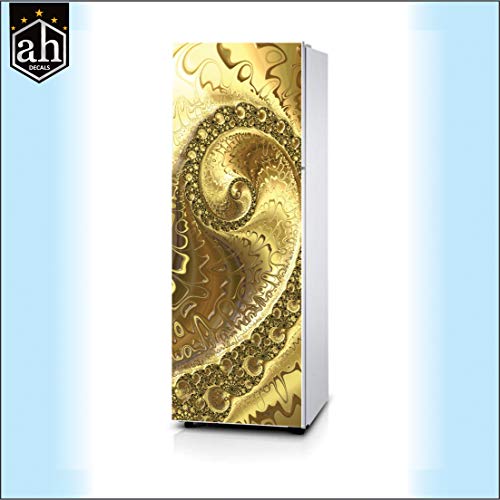 Image of PVC Vinyl Multicolor Design Fridge Wrap Decorative Refrigerator Door Sticker (160 cm x 60 cm or 63 X 24 Inches)