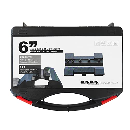 Kaka Bds-6, 6 Inches Vise Brake Die Set, Magnetic Vise Mount, Side Mount Metal Brake Bender Attachment Bending #TOP1