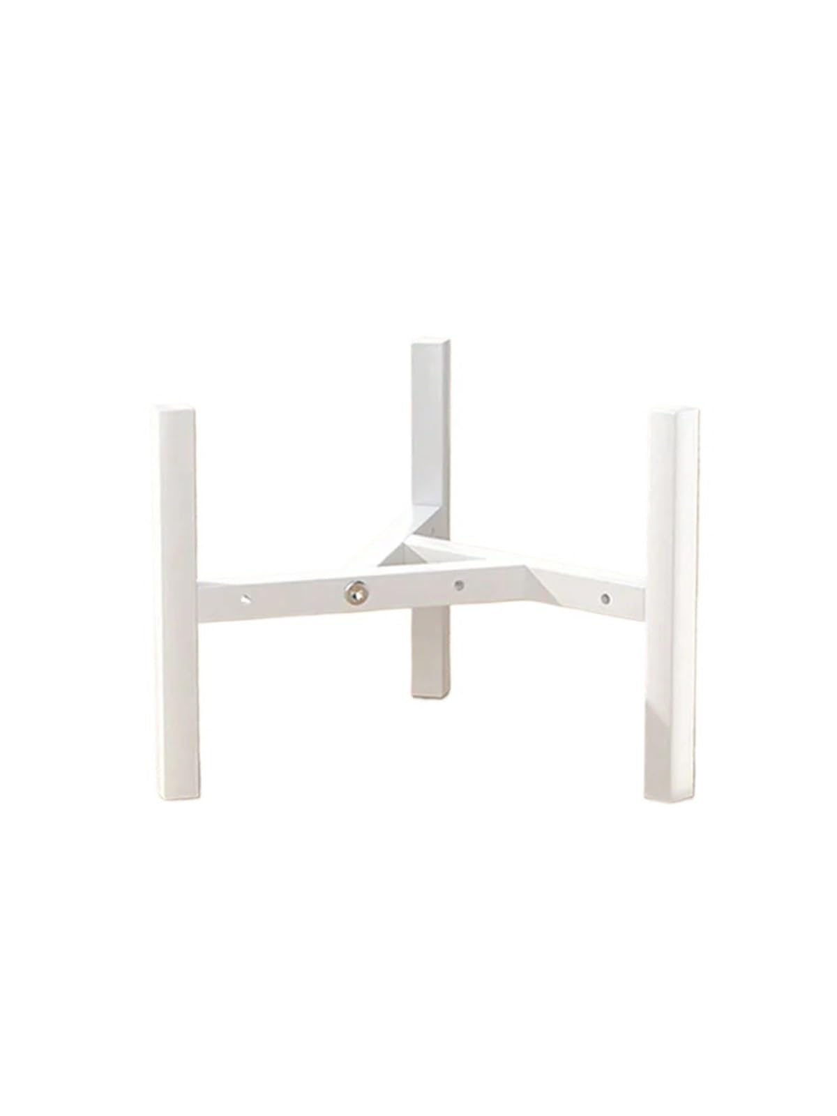 WEQYFDC Plant Stand Riser Adjustable Plant Stand Fits Pot Metal Planter Easy Assembly Expandable Shelves Furniture(White 20CM)