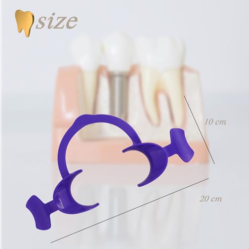 Image of Dentosmile Flexi Eco Cheek Retractors Mouth Opener with Wings in Purple Colour - Large (2)