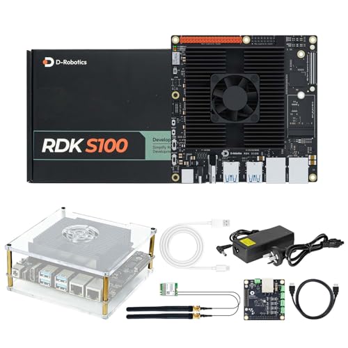 Image of Yahboom RDK S100 80TOPS Performance-Enhanced,Python Programming, with MCU Expansion Board /Acrylic Case /Wireless Network Card,for Robot Development Sensor Integration