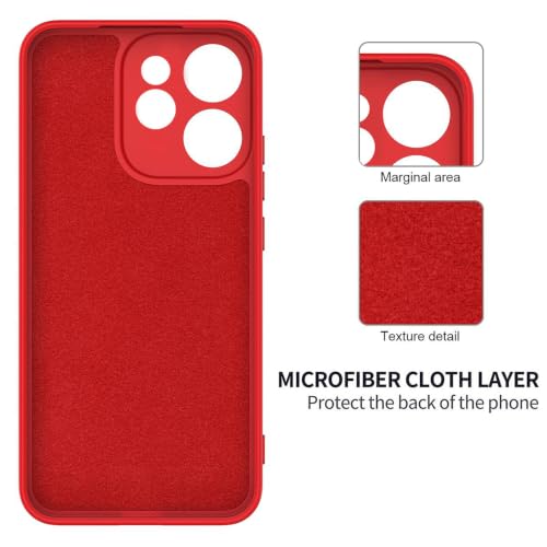 Image of Back Cover Compatible with Oppo Reno15 Pro 5G / 15 Pro Mini 5G | Full Camera Protection | Premium Liquid Silicon Case | Flexible Bumper Case for Oppo Reno15 Pro 5G / 15 Pro Mini 5G (Red)