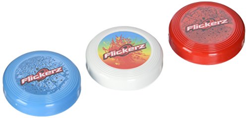 Flickerz Flying Disc, White/red/Blue, 3-Pack