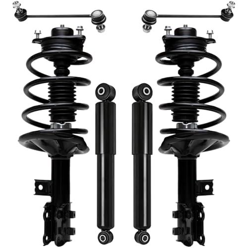 Image of Detroit Axle - Front Struts w /Coil Spring Rear Shock Absorbers Sway Bar Links Replacement for 2010-2013 Forte Koup Forte5