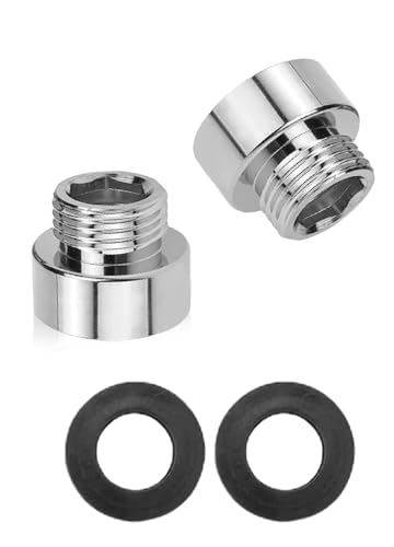 Réduction de 3/4 à 1/2, lot de 2 raccords de réduction de 3/4 pouces filetage intérieur à 1/2 pouces filetage extérieur, raccord fileté en acier inoxydable, prolongateur de robinet pour connexions de