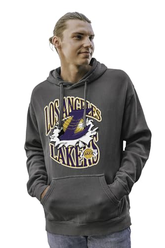 Blue 84 Standard NBA Officially Licensed Hooded Sweatshirt Ringspun Slam Mascot Black